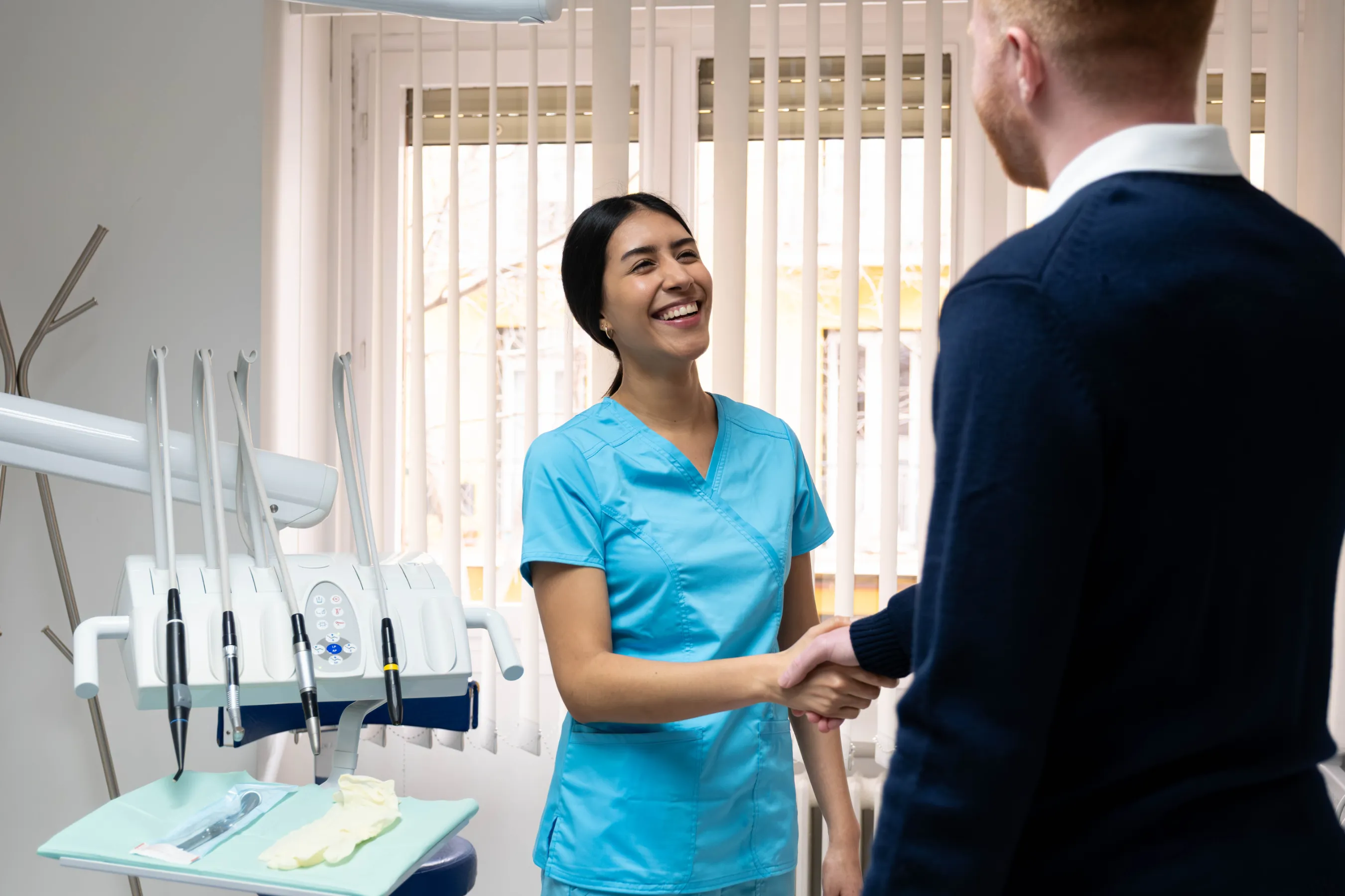 Welcoming patients at Glassell Dental