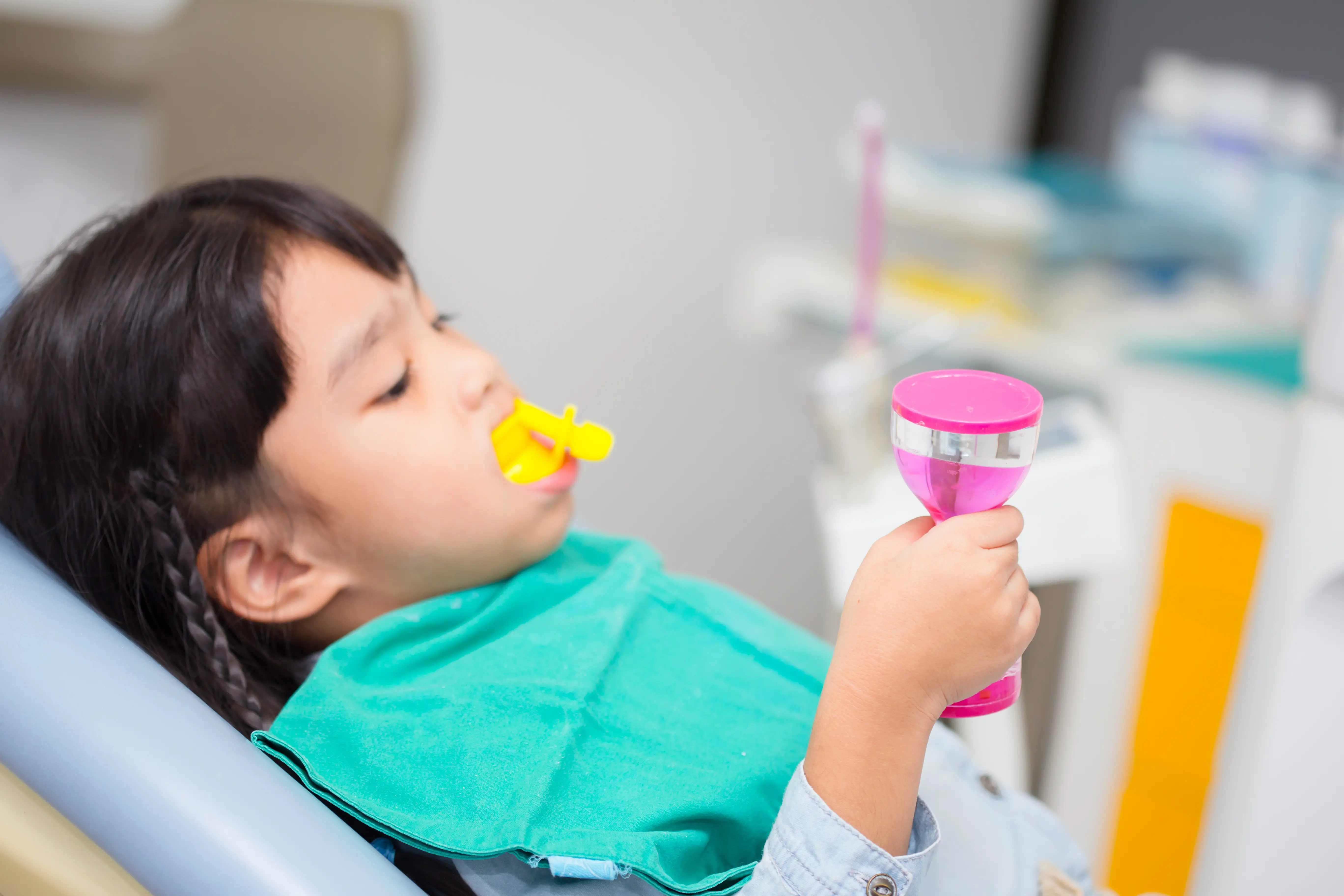 Professional fluoride treatment at Glassell Dental in Orange, CA